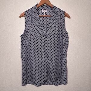 Laundry‎ by Shelli Segal Geometric Sleeve Tank Top  Sz Small
